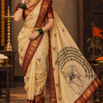 Chatrapati Shivaji Maharaj saree Hainpainted